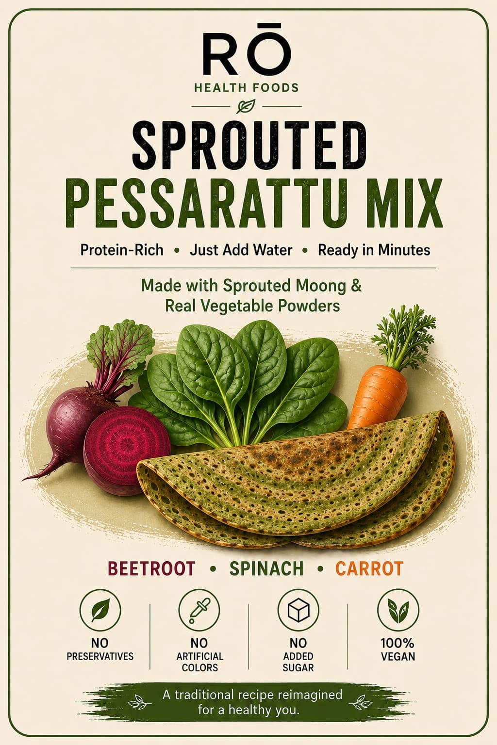 Sprouted Pesarattu Mix